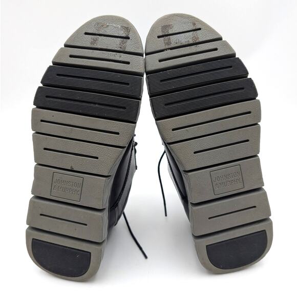 Johnston & Murphy Connor Plain Toe Derby Shoes Men's Black Size US8M EU41 - Picture 8 of 10